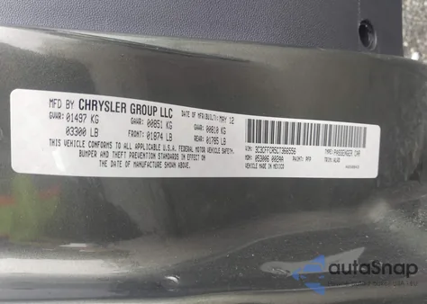 2012 Fiat 500 Lounge z USA, uszkodzony, nr VIN 3C3CFFCR5CT366556